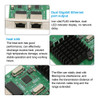 Adaptador Gigabit Ethernet De 2 Portas Pci E Nic Network Car 4