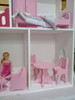Casa Para Muñeca Barbie Con Muebles Pintada,casita De Barbie 5