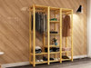 Armário Arara Closet Aberto - Madeira Pinus - Design Clean 5