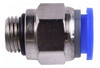 Conector Engate Rápido Tubo Pu 8mm X Rosca 1/4 Bsp - 4 Peças 1