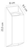 Aplique De Pared Bidireccional Gu10 Nico Square 22 Rusty 4