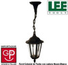Farol Colonial De Techo Con Cadena Negro 1
