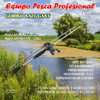 Equipo Pesca Profesional Caña Carbono + Reel Baitcasting 1