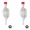 02 Unidades Da Válvula Airlock Tipo  S  Para Fermentadores 0