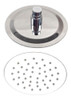 Flor De Ducha Cromada Metalica 15 Cm Redonda 7050c Aquaflex 0