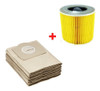 Kit Filtro Bolsas Aspiradoras Compatible Karcher Wd3 Wd3200 0