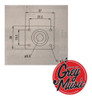 Portajck Cool Parts Hj005 C  Rectangular Cromado 5