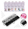 Organizador Para Strass Dijes Uñas Decoración X12 Division 1