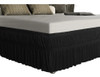 Saia Para Cama Box Solteiro Preto Elástico Duplo 1