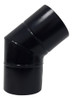 2 Duto Chaminé Curva 45 E 90 De 8 Polegadas Preto Inox 3