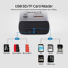 Concentrador Usb Alimentado Con Lector De Tarjetas, Divisor 3