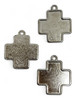 100 Bases Medalla Cruz De 22mm Simple Faz Dome, P/ Resinar 1