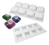 Molde Cuadrado De Silicona De 8 Cavidades Para Hornear Postr 4