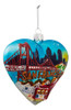 Kurt Adler 4  San Francisco Corazn De Vidrio Cityscape Ornam 0