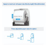 Dispensador Plástico Toalla De Papel Rollo Auto-corte Blanco 2