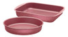 Juego De Bandejas Para Hornear Tramontina Color Rosa Febo 0