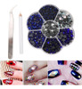 Decoração De 4 Strass, Fundo De Cola De Vidro, Plano, Hot Fi 3