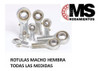 Rotulas Competicion Macho 20mm Rosca Derecha Ms Rodamientos 3