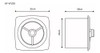 Extractor Ventilador Cocina Comercio Blanco Hydra 250mm 2fun 2