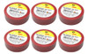 Kit 6 Fitas Isolantes 18mmx20m Vermelha Pvc E13 Enerbras 0