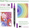Marcador Doble Punta Brush Pincel Y Microfibra X 12 Colores 4