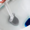Cepillo Para Baño Silicona Autoadhesivo Escobilla Inodoro 4