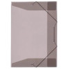 ACP Plastic Folder with Elastic Closure – Slim Letter Size – 100-Pack – Smoke Gray A4 Document Organizer