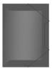 ACP Plastic Folder with Elastic Closure – Slim Letter Size – 100-Pack – Smoke Gray A4 Document Organizer