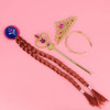 Set Completo Corona, Cetro Y Trenza Ana Frozen 6
