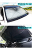 Arecwy Parasol Para Parabrisas De Automvil, Plegable, Bloque 1