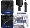 Arecwy Parasol Para Parabrisas De Automvil, Plegable, Bloque 6