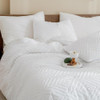 Andency White Comforter Set Queen Size, Boho Lightweight Flu 2