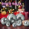 Ornamentos De Disco Colgantes, 4 Tamaños: 10cm, 8cm, 5cm, 3c 5 Ornamentos De Disco Colgantes, 4 Tamaños: 10cm, 8cm, 5cm, 3c 5