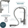 Cuba De Inox 50x40 Torneira Gourmet E Dispenser 500ml Kit 5
