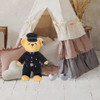 Brinquedo De Pelúcia Policial Urso Policial Homem Negro 7