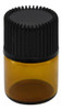 Fr Âmbar 1ml Gotejador Com Tampa Preta 0