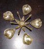 Cenicero Antiguo De Bronce Con Forma De Flor 1