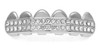 Parrilla Dientes Grillz Strass Doble Strass Baño De Plata 1