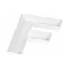 Plato Decorativo Ceramica Blanca Letra F 0