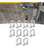 P 10pcs Bow Shackle D Âncora Carga Ushape Para Camping 3