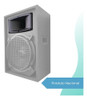 Corneta Retangular Preta Ludovico Lc 2325 Som Profissional 4