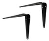 Par De Mensulas Soporte Para Estante Negro 25cm X 30cm 0