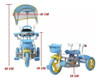 Triciclo Multifuncional Importway 2 Em 1 Bw003 Azul 2