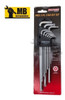 Juego De Llaves Torx Tamper 6 Alas 9 Piezas Eurotech .2 1