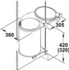 Cubo Basura  Para Mueble. Optimiza El Espacio. Ac. Inox.. 1