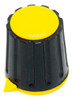 5 Perillas Potenciometro 17x20mm Eje Estriado 6mm Amarilla 0