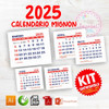 Calendarios Mignon Vectores Pdf Imprimible Vector Editable 5 1