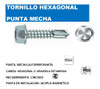 Tornillo Autoperforante Hexagonal Mecha 8x3/4 Raptor 2000uni 6