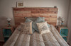 Respaldo De Cama, En Madera Recilcada, Pallets 1