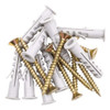 Kit 10 Tarugos Tacos + 10 Tornillos Cabeza Plana Pz Total 3 Kit 10 Tarugos Tacos + 10 Tornillos Cabeza Plana Pz Total 3